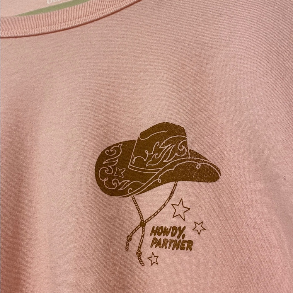 Howdy Partner OLD NAVY Graphic Short Sleeve Tee Shirt XXL Pit to Pit 26 inches